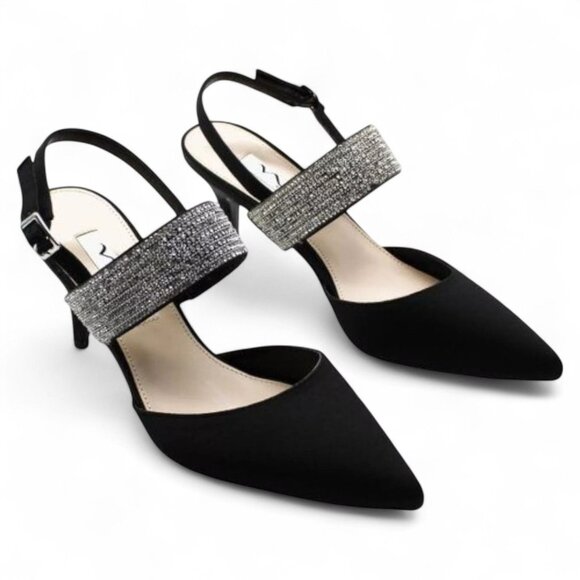 Nina Tenille Rhinestone Evening Pumps - Picture 1 of 6